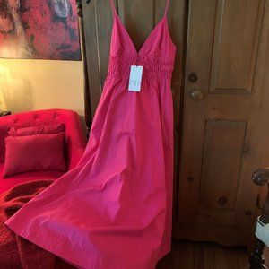 Zara, pink, summer strap dress, size medium. NWT.